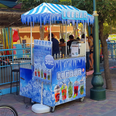 Вывеска ICEBAR с лед подсветкой