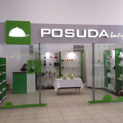 Объёмные буквы POSUDA для магазина