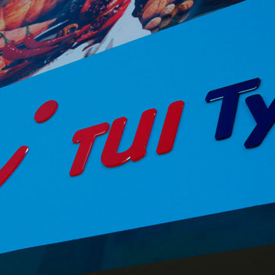Вывеска для турагенства с лед подсветкой