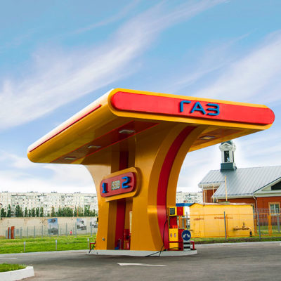 Навес АЗС ГАЗ