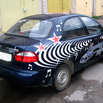 Брендирование автомобиля ланос