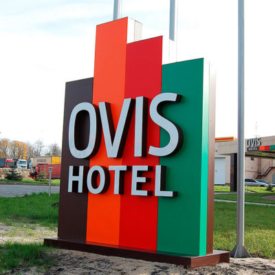 Стела OVIS hotel с лед подсветкой