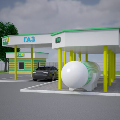 Бюджетный дизайн АЗС ECO Стандарт