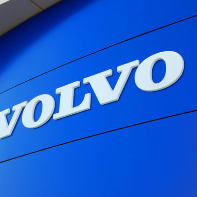 Объёмные буквы VOLVO на композите