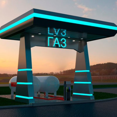 Дизайн АЗС UNI ГАЗ