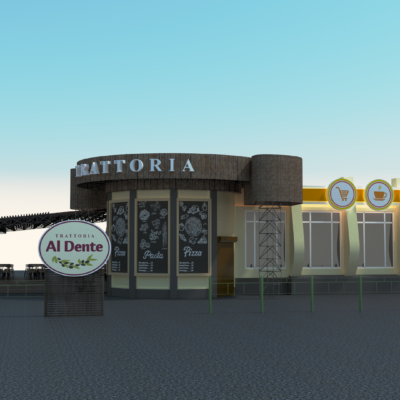 Макет ресторана TRATTORIA